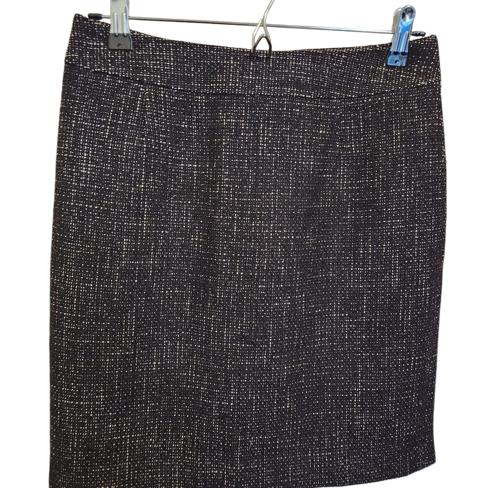 Ann Taylor Black Tweed Pencil Skirt' Size 4